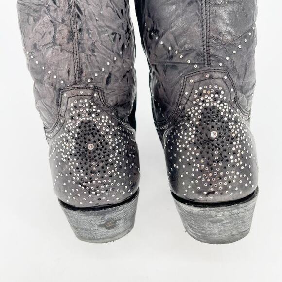 Old Gringo Gray Celina Crystal Studded Knee High Western Cowgirl Boot size 7 - Picture 10 of 14